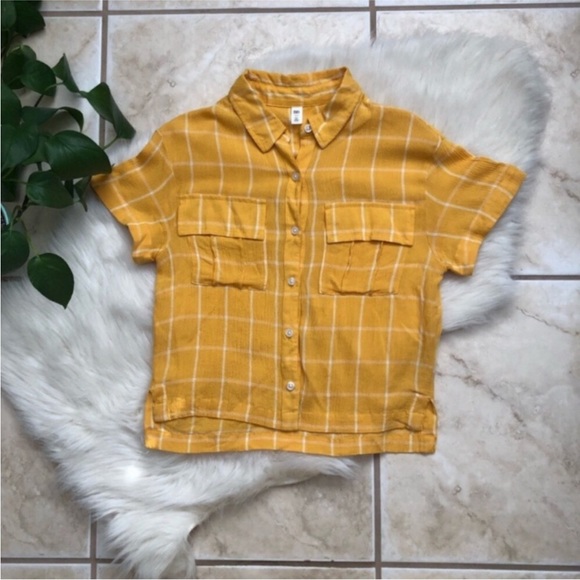 bp Tops - BP. Cropped Buttondown